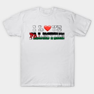 I Love Palestine by kuh T-Shirt